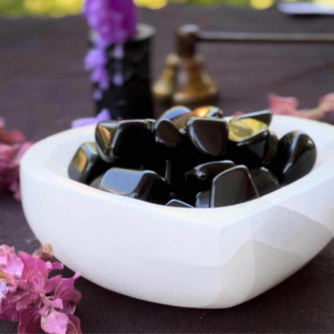 Black Obsidian Tumbled Stone