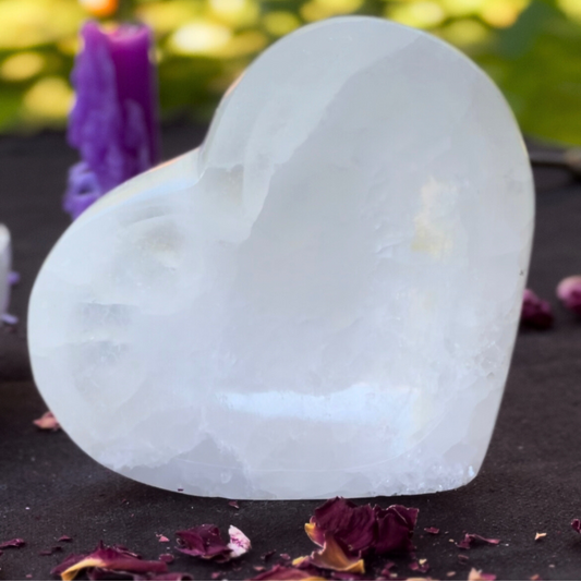 Selenite Heart Bowl