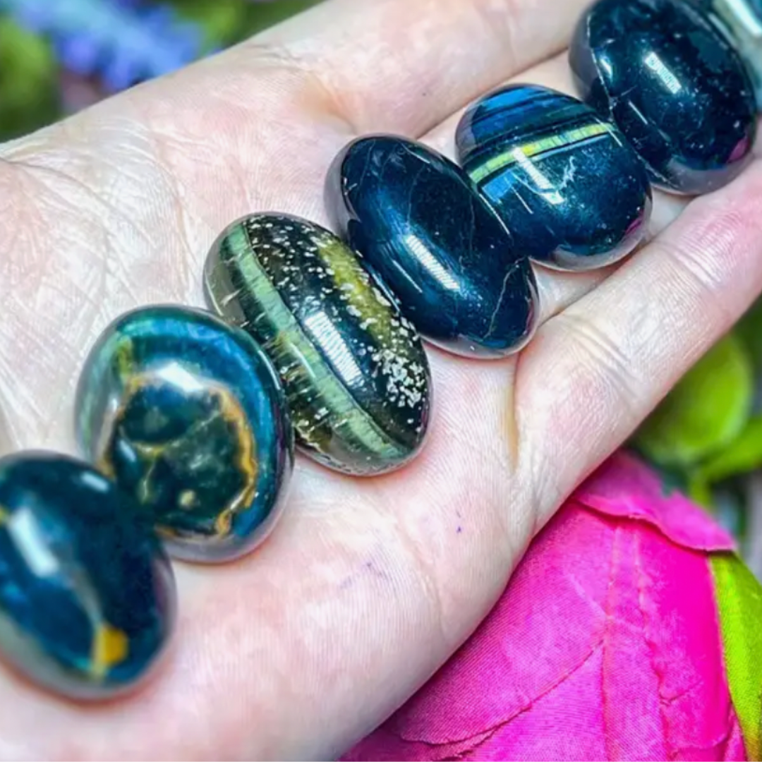 Tiger's Eye - Blue Tumbled Stone
