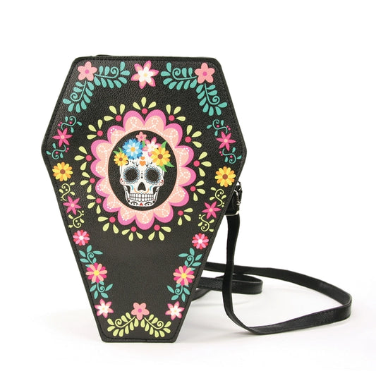 Sugar Skull Coffin Convertible Crossbody/Backpack